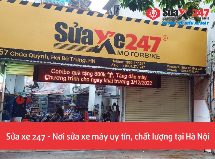 Sửa xe 247 - Nơi sửa xe máy uy tín, chất lượng tại Hà Nội