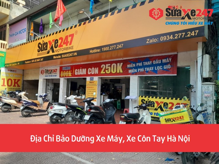 Điểm sửa chữa xe máy bị nóng máy uy tín tại Hà Nội